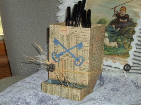 Decoupage Pen Holder