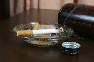 Cigarette in Ashtray