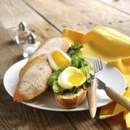 Sandwich With Soft Boiled Eggs