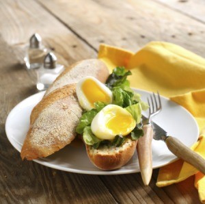 Sandwich With Soft Boiled Eggs
