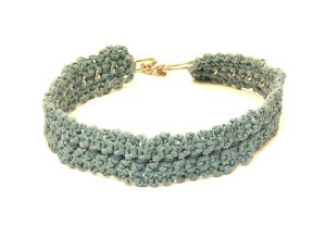 Green Crochet Necklace