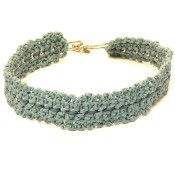 Green Crochet Necklace