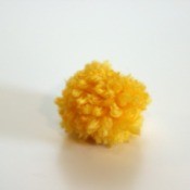yellow pom pom