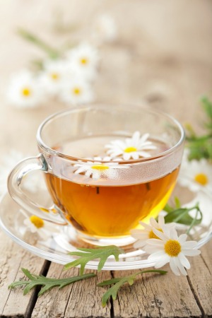 Chamomile Tea and Flowers