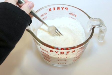 combine flour mixture
