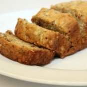 sliced banana bread