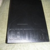 Cover with embossed name.