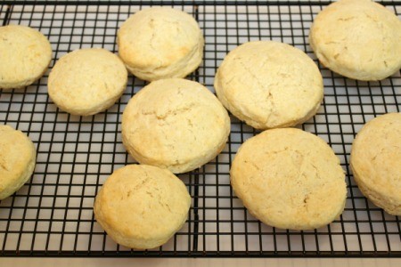 shortcakes on cooling rack