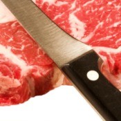 Photo of a cheaper cut of beef.