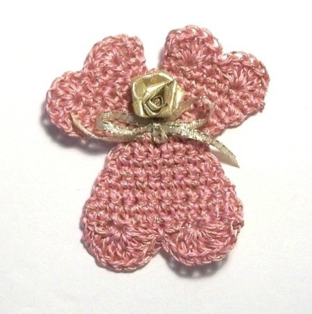 Crocheted Heart Angel