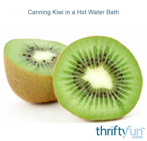 Canning Kiwi in a Hot Water Bath ThriftyFun