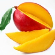 sliced mango