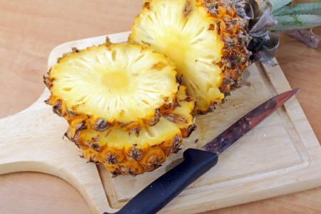 fresh sliced pineapple