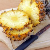 fresh sliced pineapple