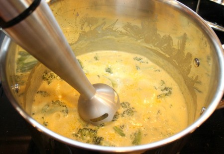 blend with stick blender