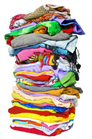 stack of clothing