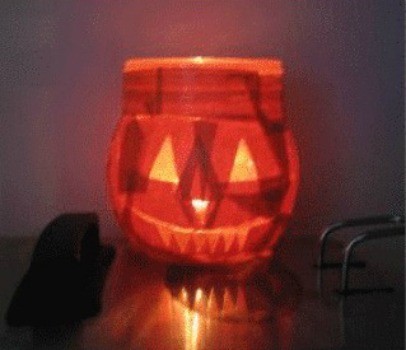 Jack-o-Lantern Candle Holder