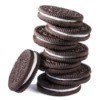 Stack of Oreo cookies, one of the ingredients in buster bar dessert.