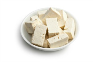 Tofu in a bowl.