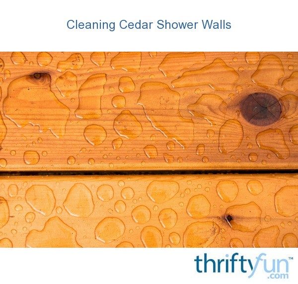 Cleaning Cedar Shower Walls ThriftyFun