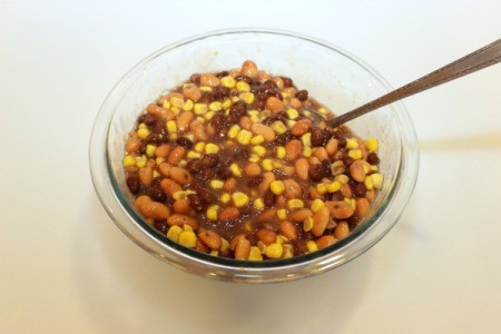 bean and corn mixture