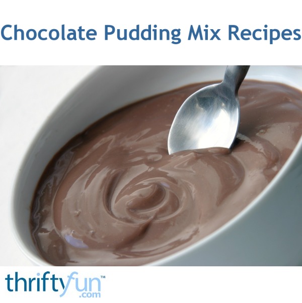 Chocolate Pudding Mix Recipes ThriftyFun