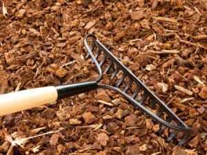 Raking Mulch