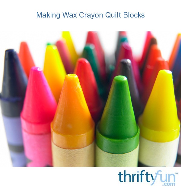 Making Wax Crayon Quilt Blocks | ThriftyFun