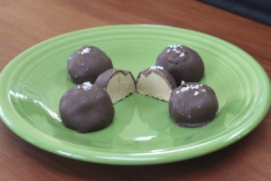 Salted Peanut Butter Balls