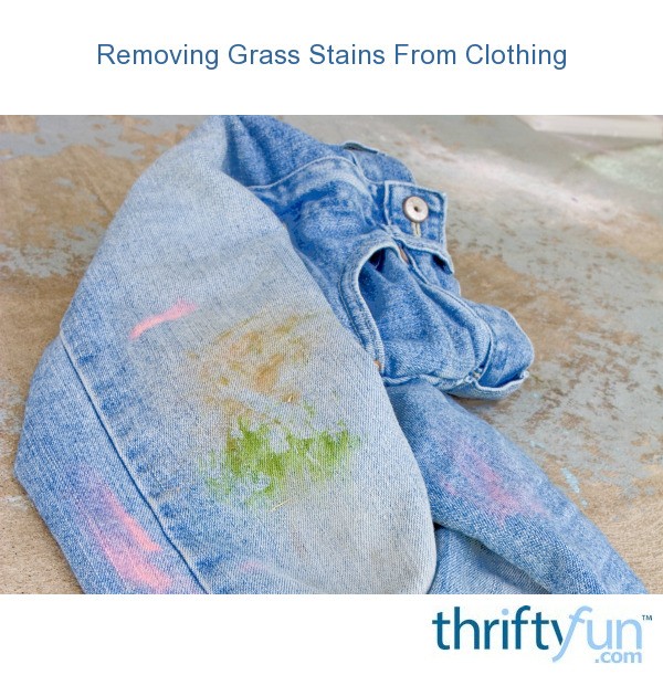 Removing Grass Stains from Clothing ThriftyFun