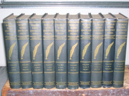 Set of encyclopedias.