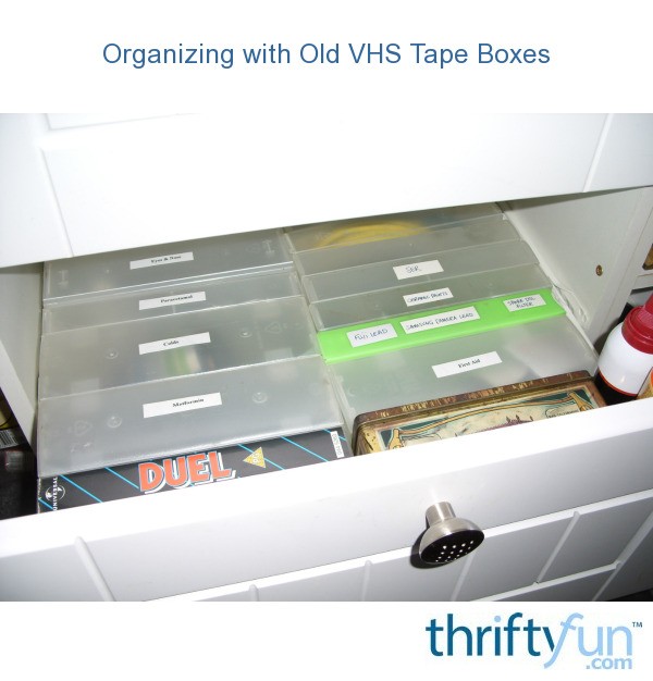 Organizing With Old Vhs Tape Boxes