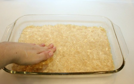 press crust into pan