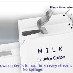 Piercing Cartons for Easy Pouring