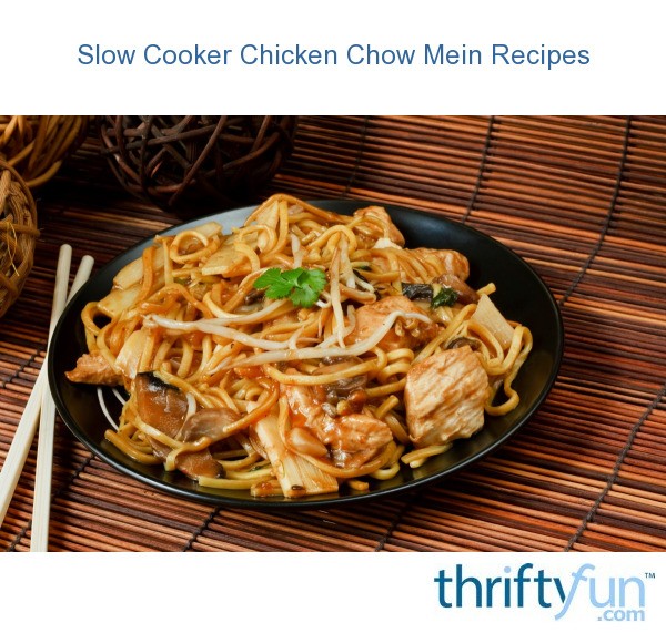Slow Cooker Chicken Chow Mein Recipes ThriftyFun
