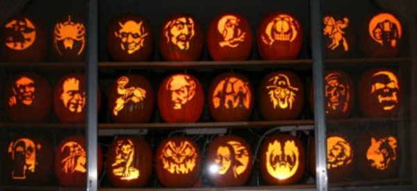 Carved Foam Pumpkins