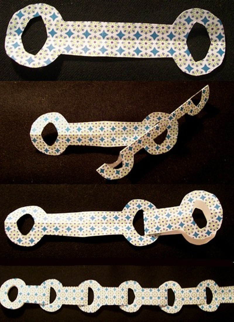 Making A Paper Chain Garland My Frugal Christmas