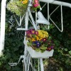 recycled bike planter