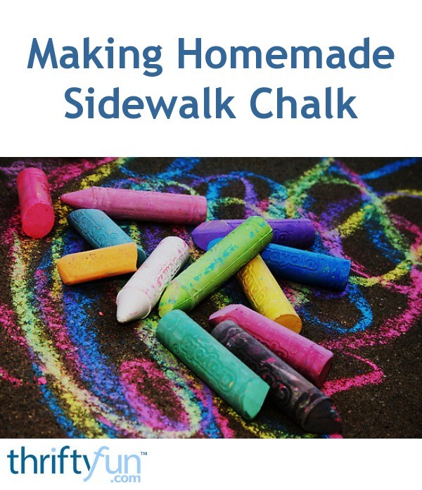 Making Homemade Sidewalk Chalk | ThriftyFun