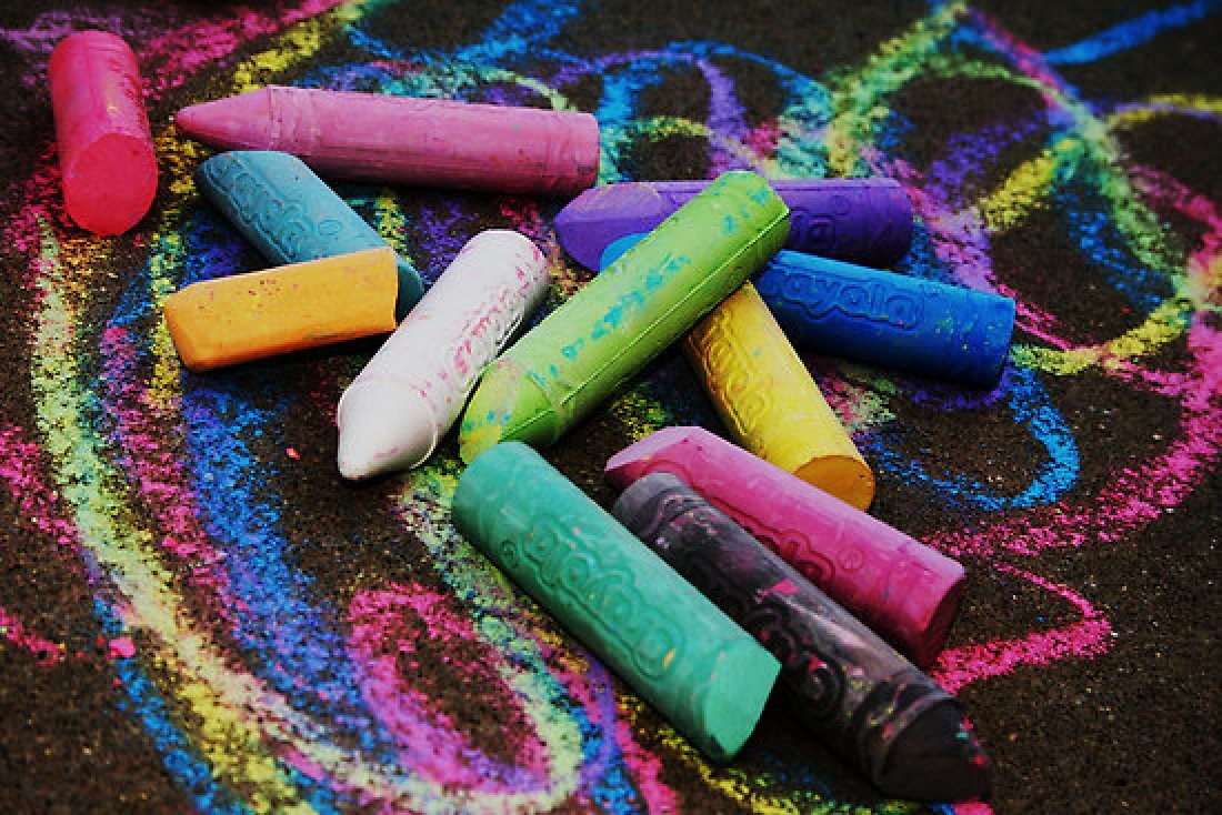 Making Homemade Sidewalk Chalk | ThriftyFun