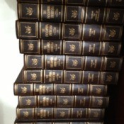 Several volumes of encyclopedia.