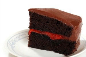 Chocolate Cake With a Jam Filling