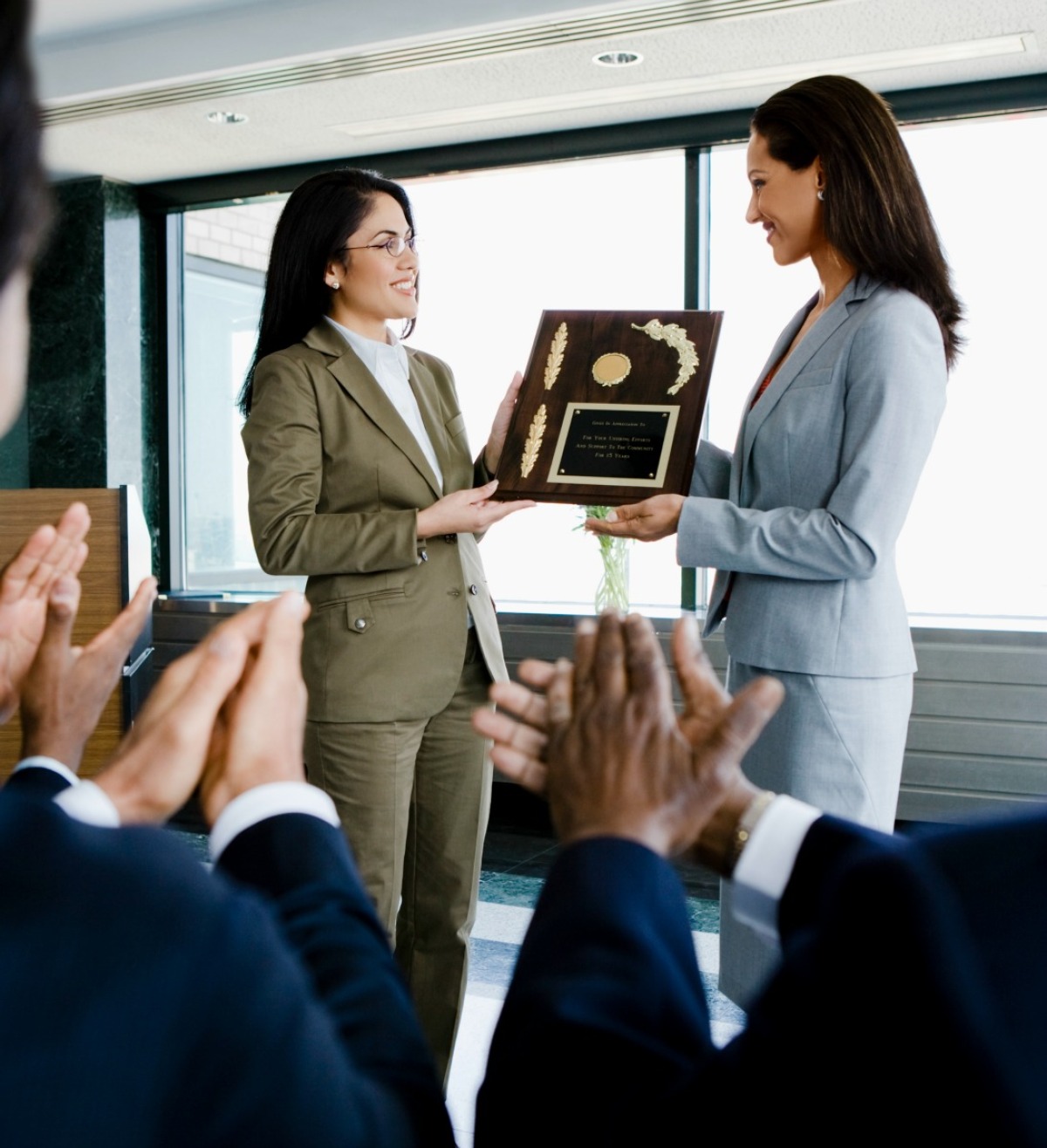 speech receiving award