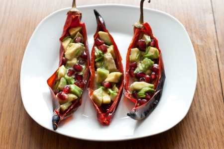 Stuffed Red Chili Peppers