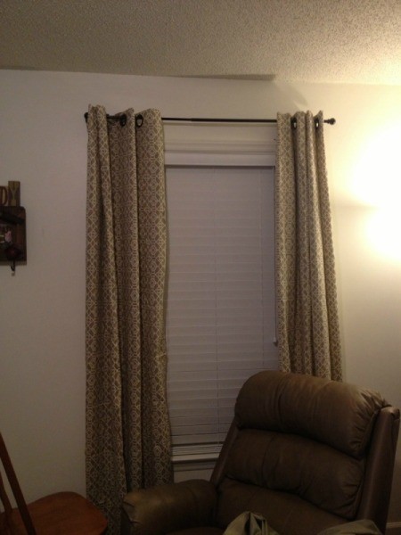 Living room curtains.