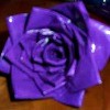 Duct Tape Rose - purple tape rose
