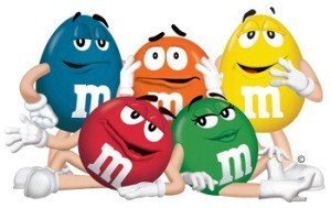 Cartoon M&Ms