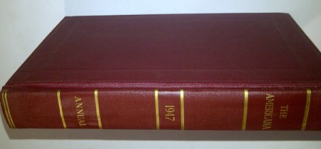 Red leather bound annual.