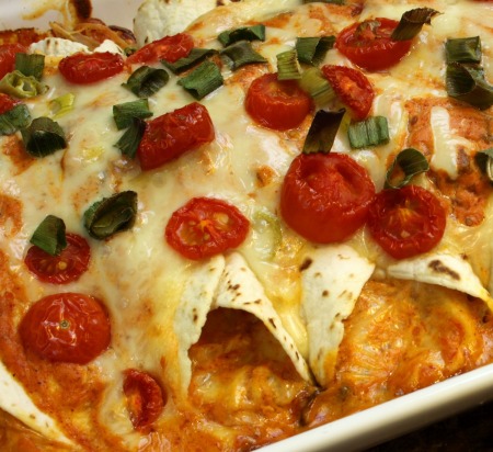 Cheese and Chicken Enchiladas
