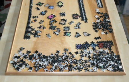 upclose of puzzle board